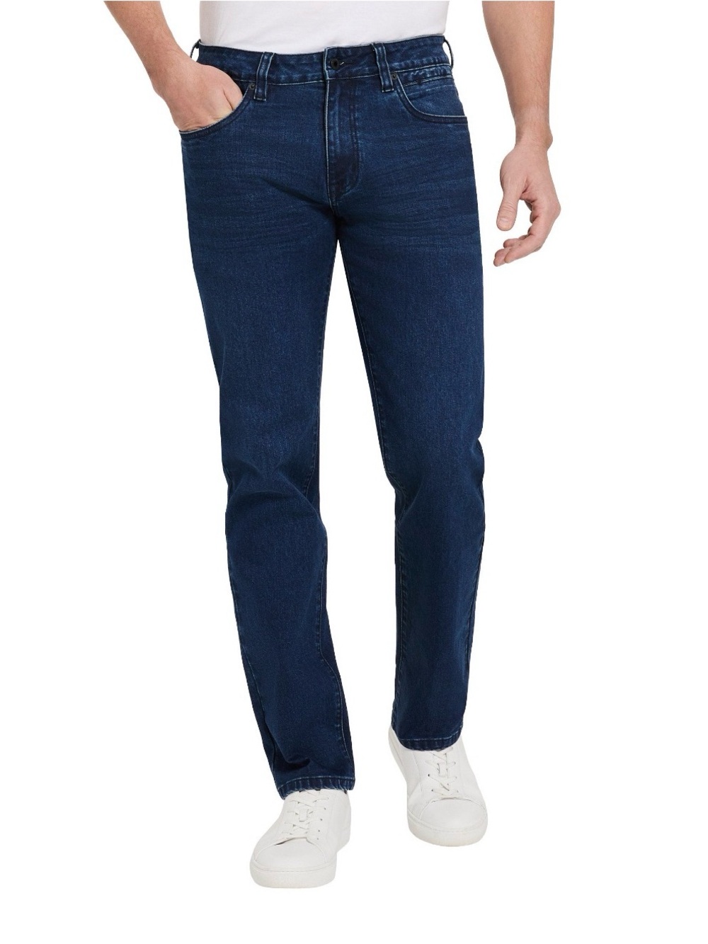 Kenneth Cole Menโs Jeans Blue Straight Leg Stretch Denim 34x34 NWT